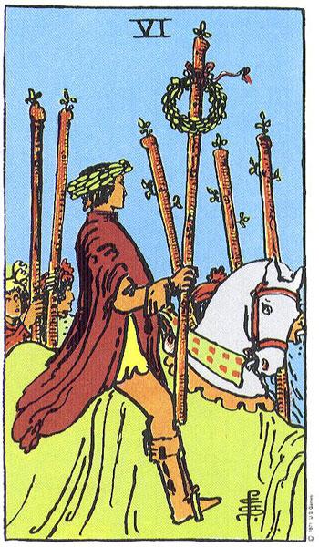 Sechs der Stäbe